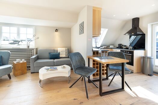 Wohnbereich und Küche