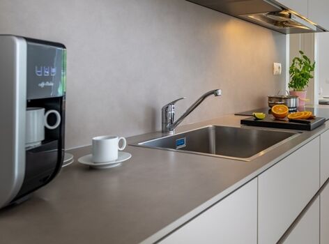 In der vollausgestatteten Küche können Sie sich selbst versorgen