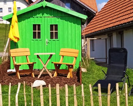 Gästegarten, eingezäunt