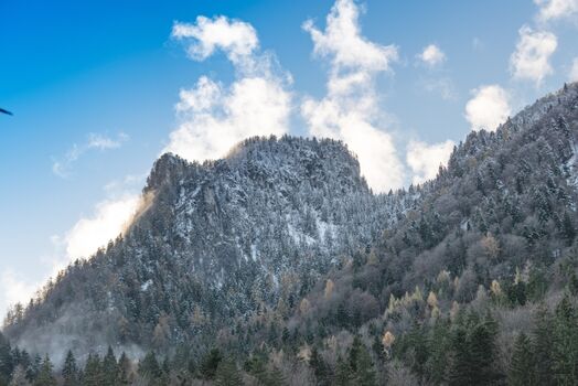 Blick auf den Unternberg im Spätherbst