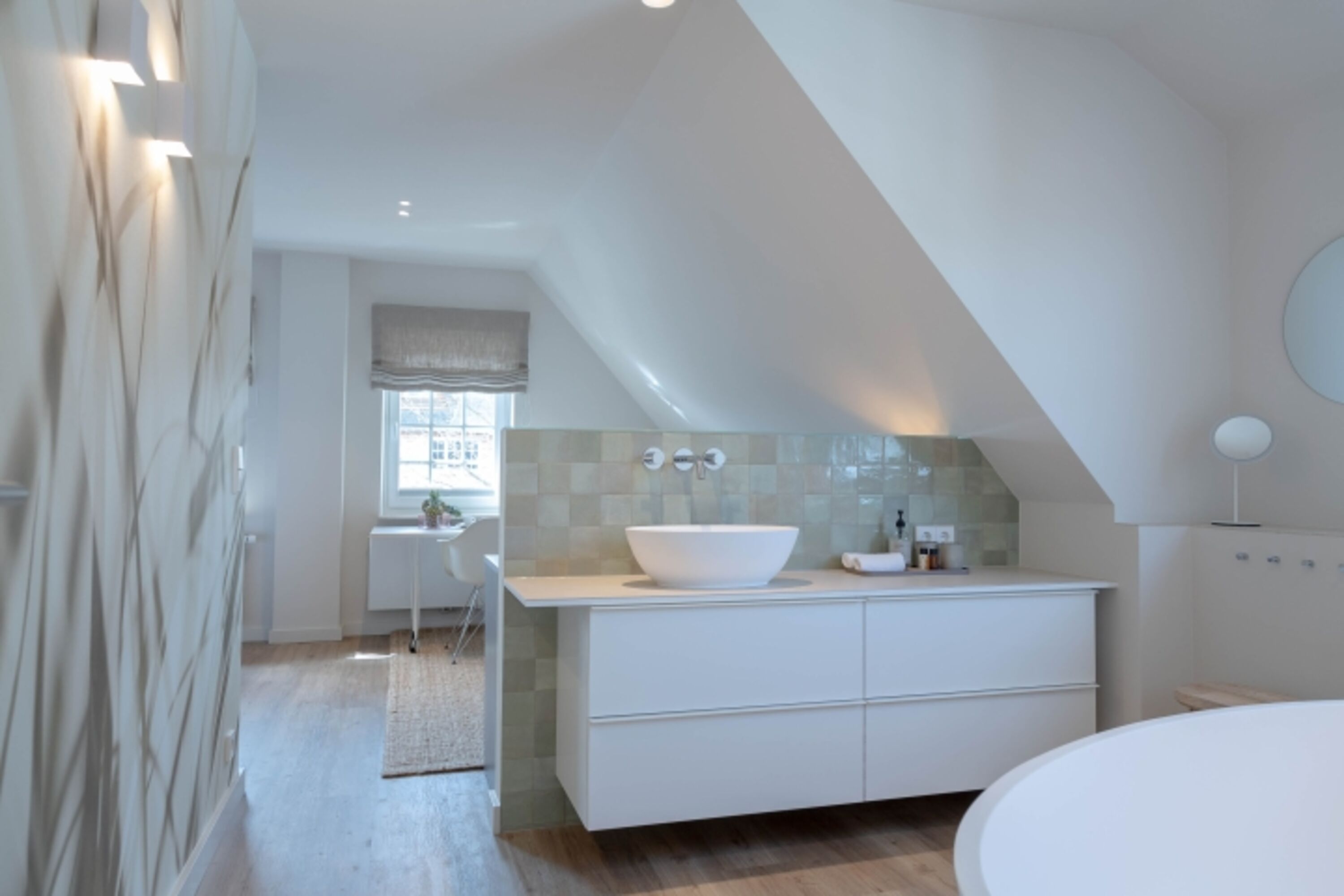 Offenes Badezimmer