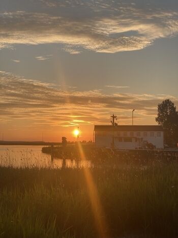 Sonnenuntergang an der Peene
