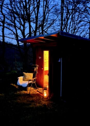 Sauna Häuschen auf dem Stöberhof