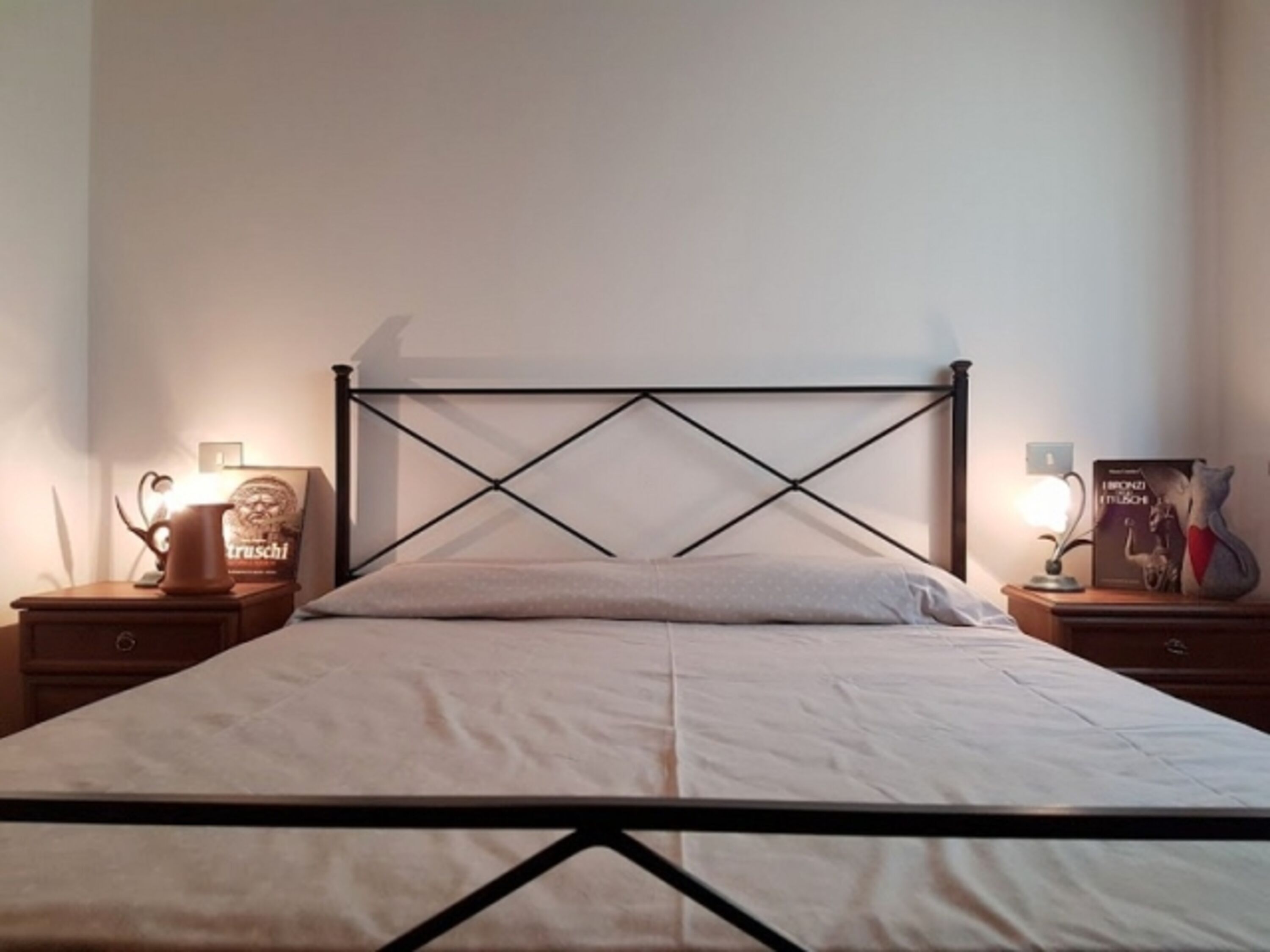 Das Schlafzimmer mit Doppelbett