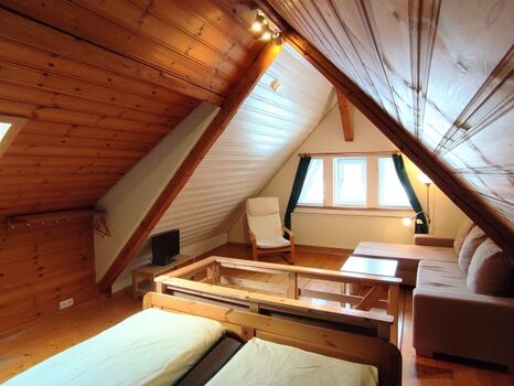 Gemütlicher Wohnbereich auch auf der oberen Etage