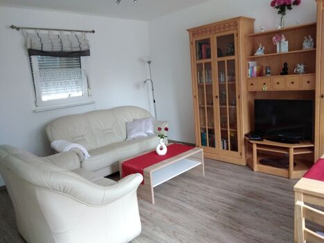 Wohnbereich mit Sitzecke FeWo 1