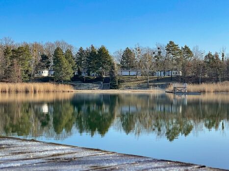 Blick zur Ferienanlage
