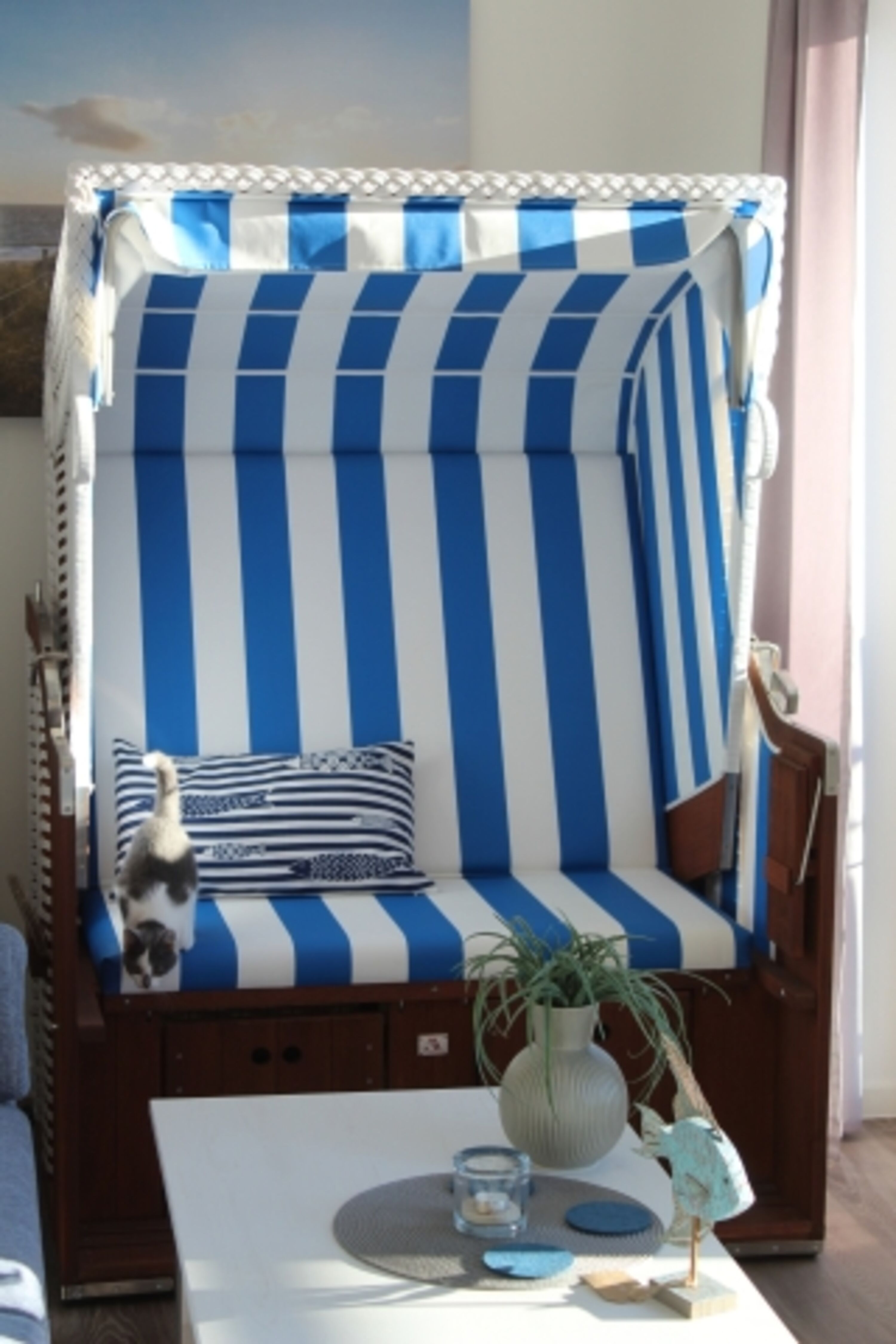 Strandkorb für den Balkon