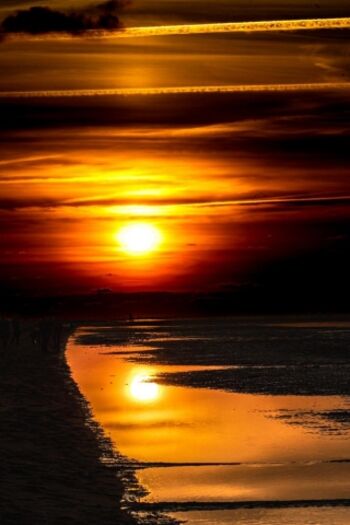 sonnenuntergang am Meer