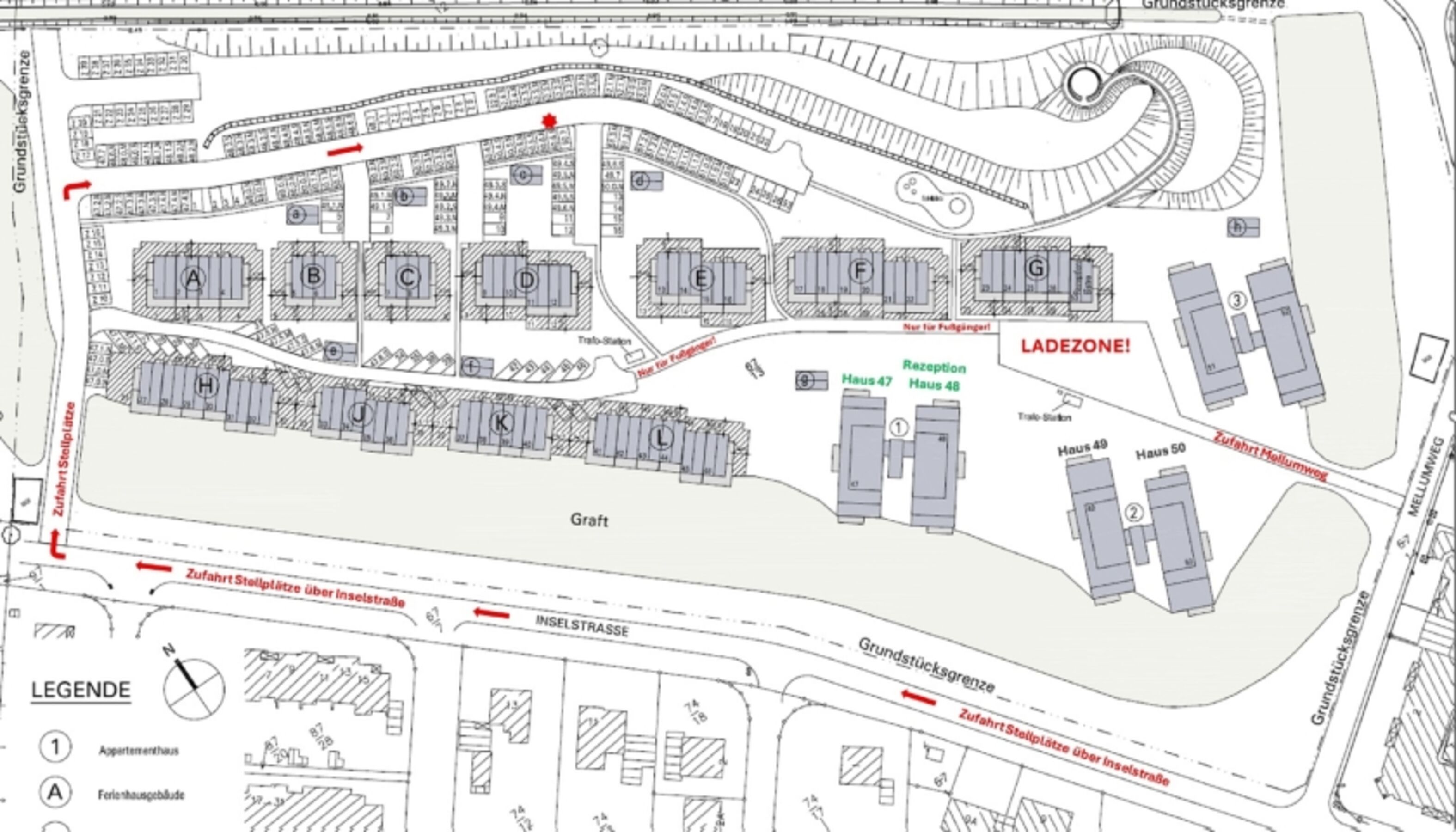 Parkplatz Lageplan