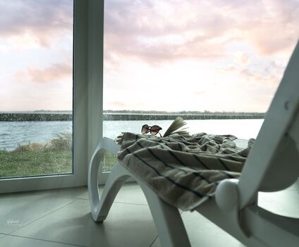 Entspannen nach der Sauna mit Ostseeblick