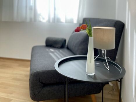 Die Schlafcouch im 2. Schlafzimmer