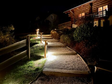 Beleuchteter Aufgang