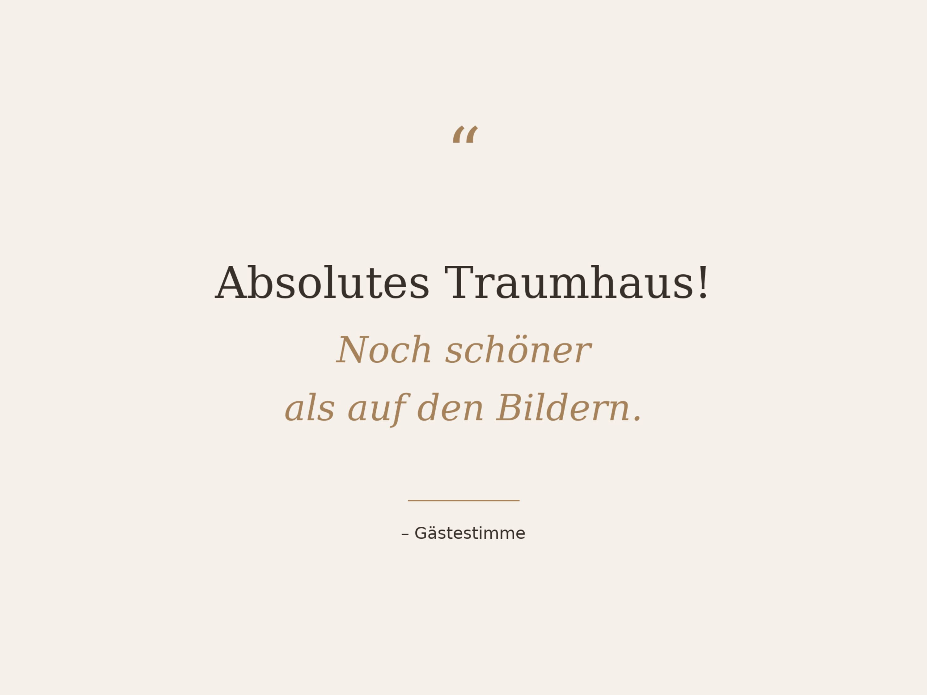 Was unsere Gäste sagen