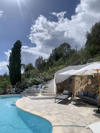 Treppenaufgang zur 2. Terrasse 