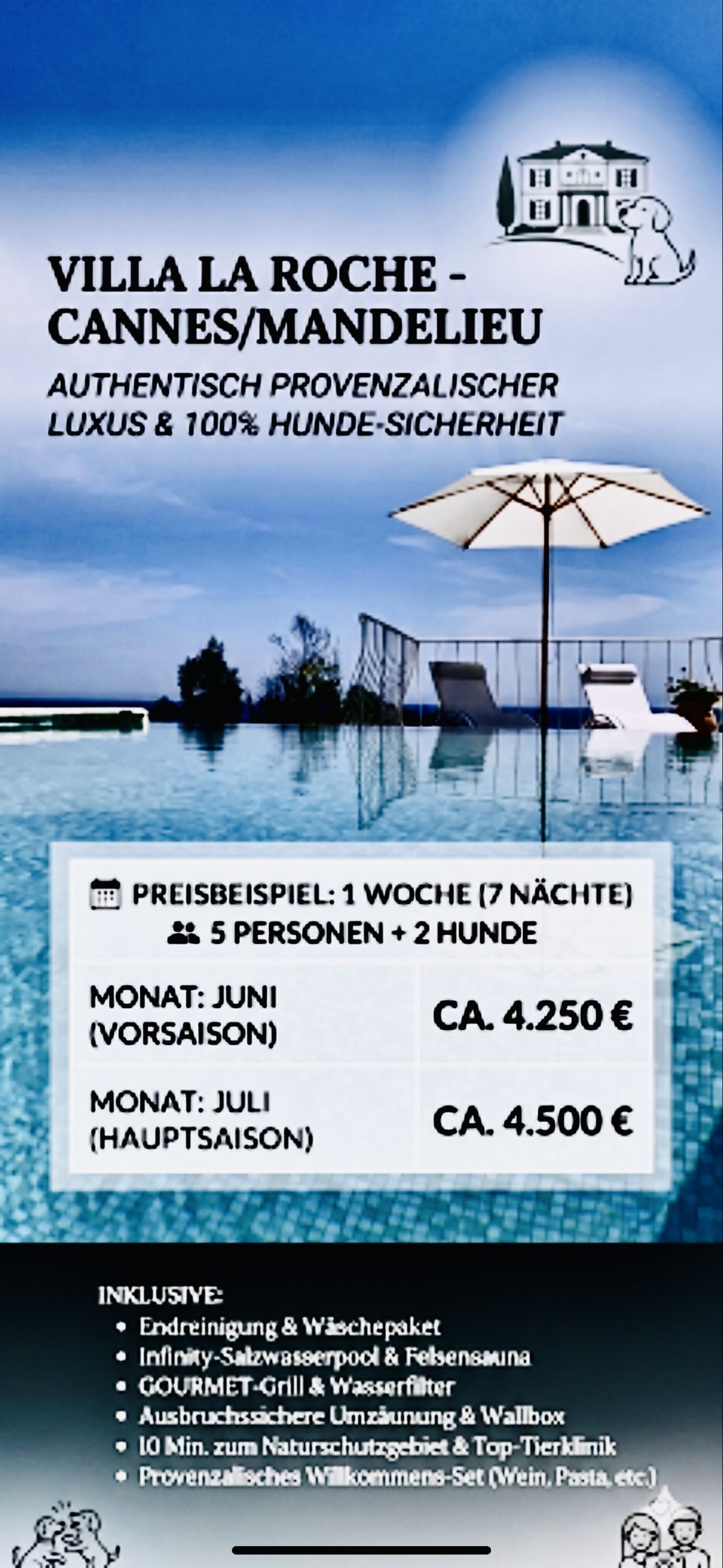 Gerne berechnen wir mit Dir Deinen Aufenthalt.