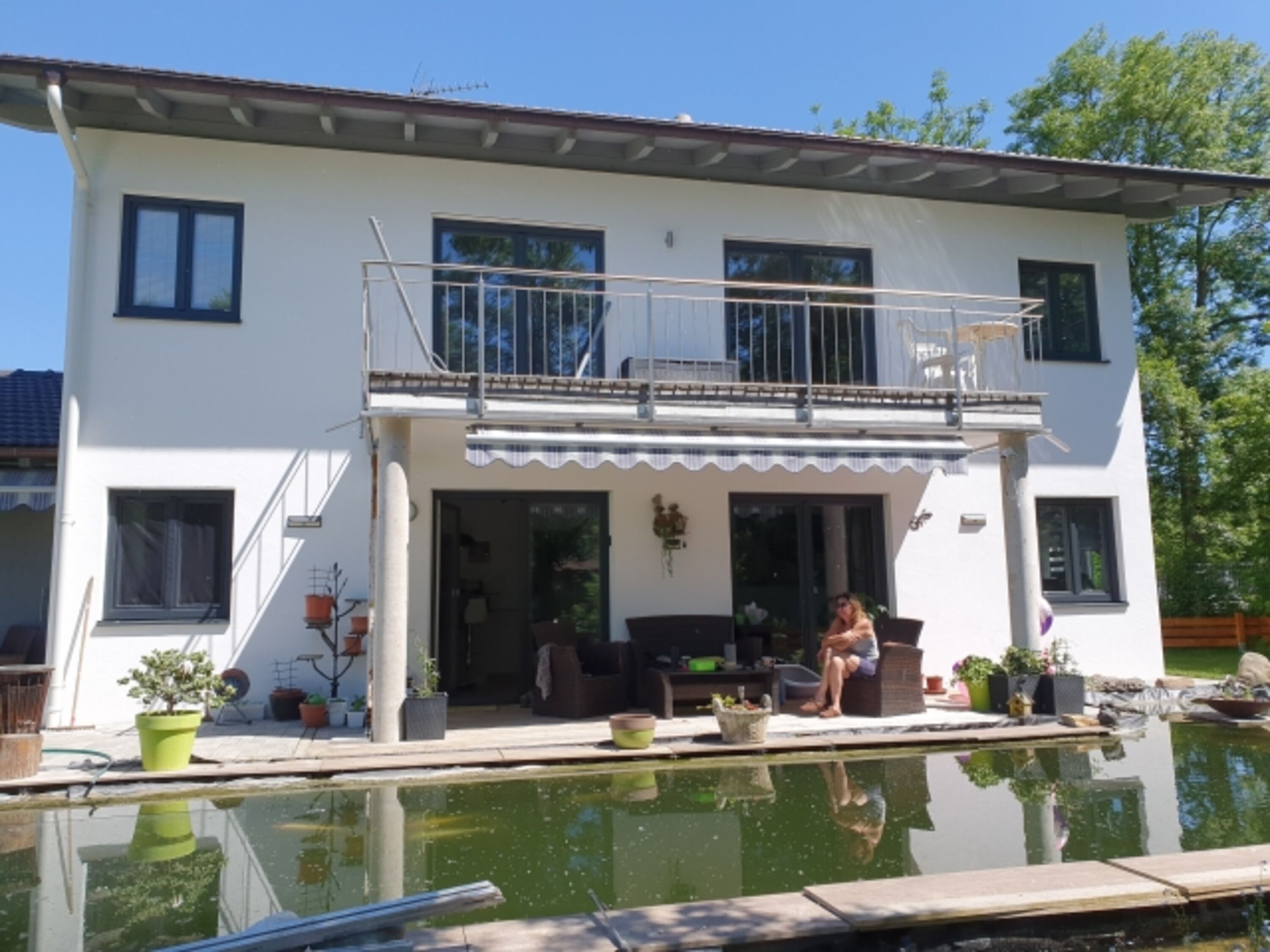 Hausansicht Garten