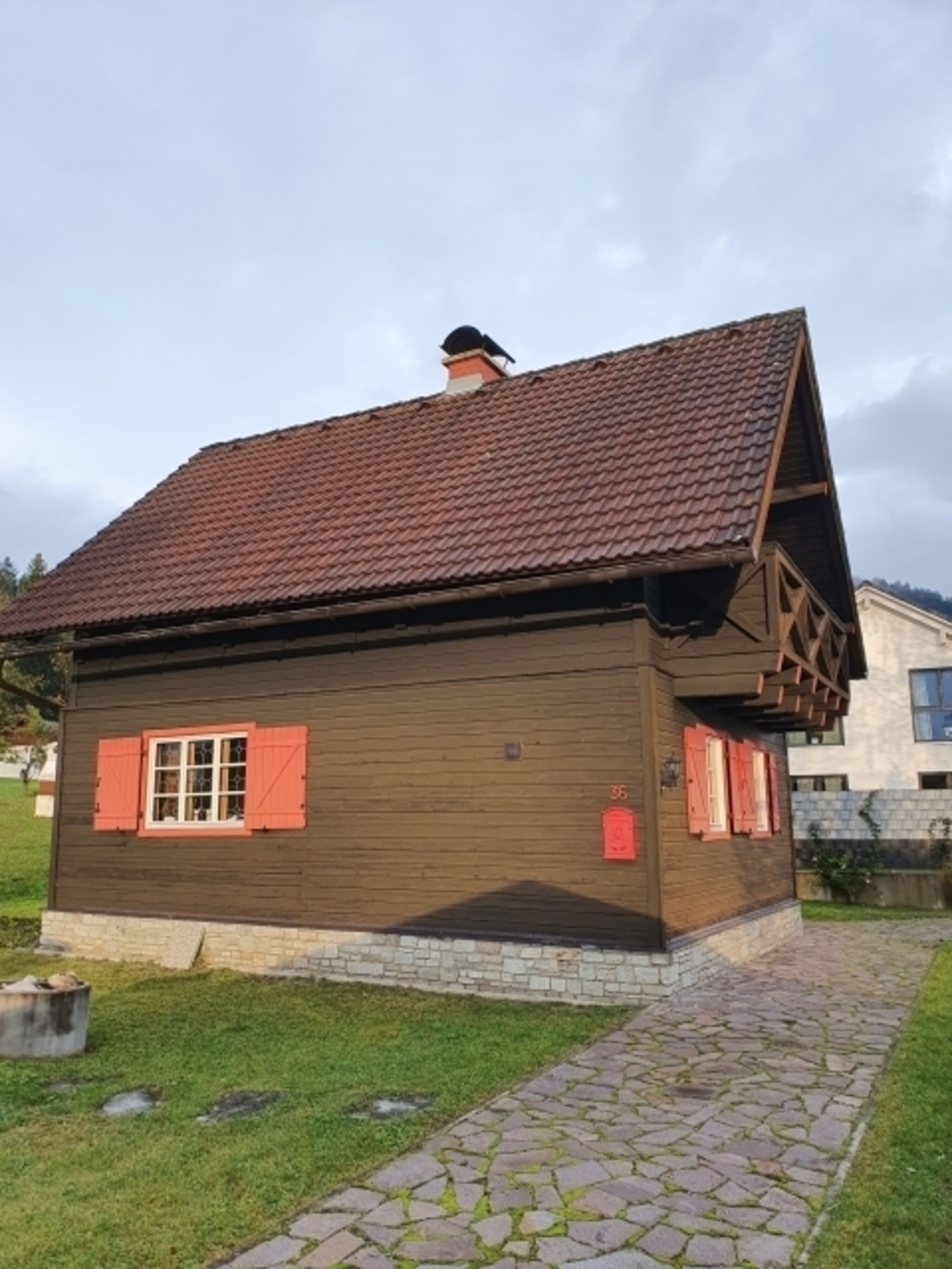 das Haus von Westen