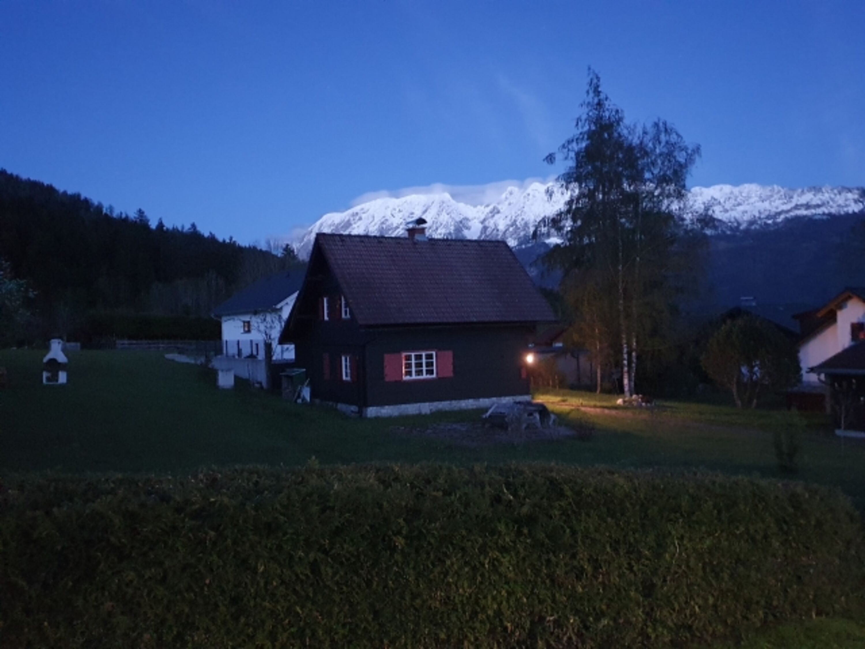 Abendstimmung am Haus