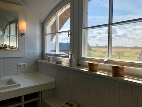 Blick aus dem Badezimmer