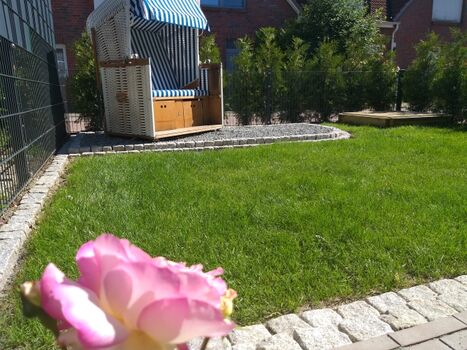 Strandkorb im Garten