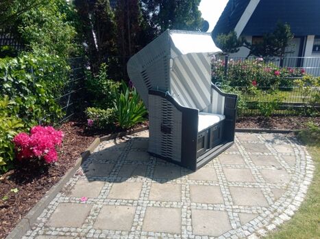 Strandkorb auf der Südterasse