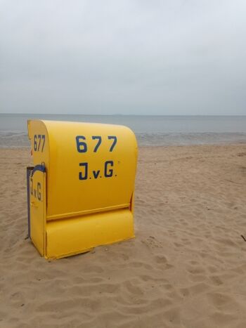 Strandkorb am Strand von Duhnen
