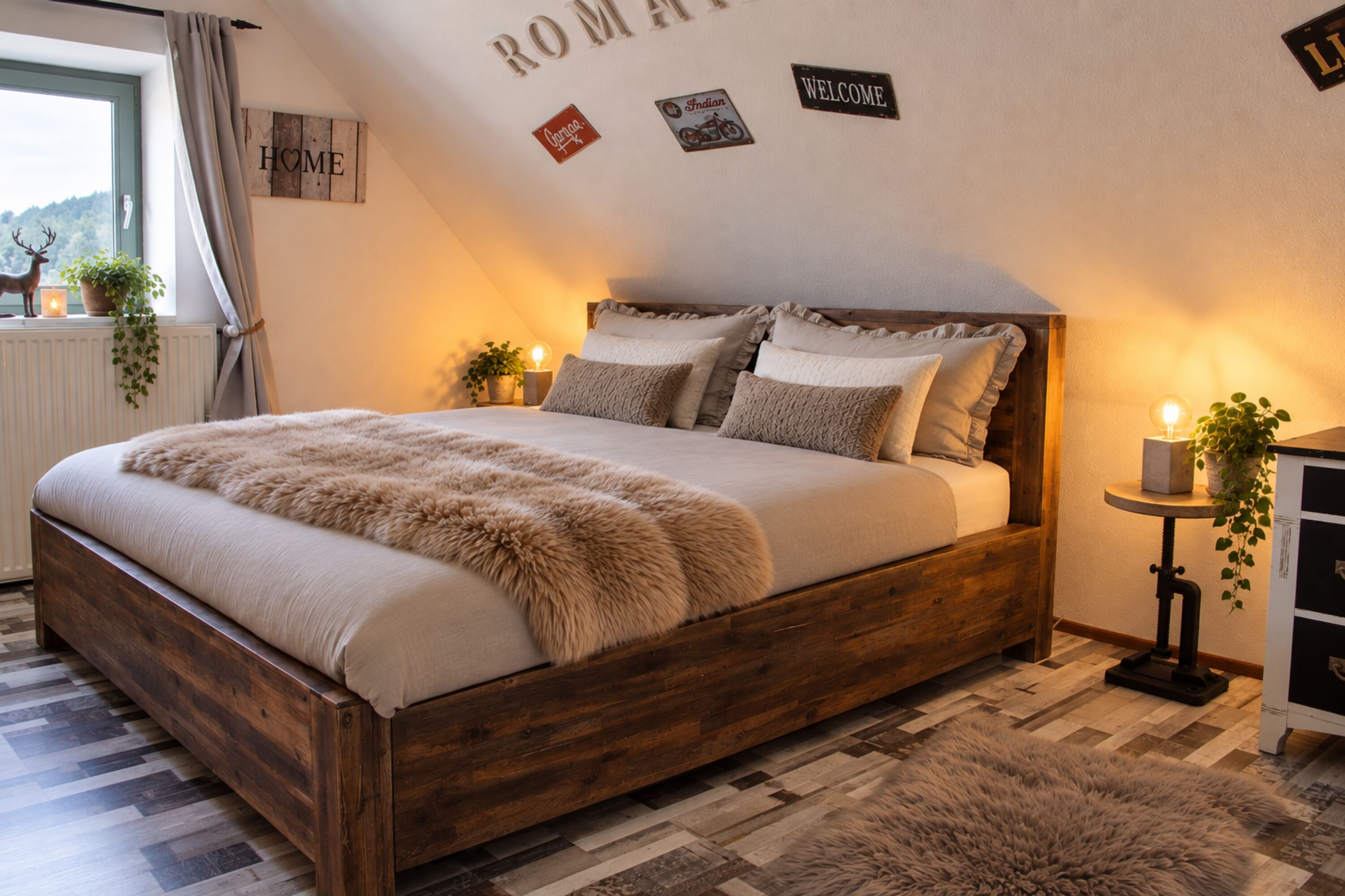 Schlafzimmmer 3 Boxspringmatratzen