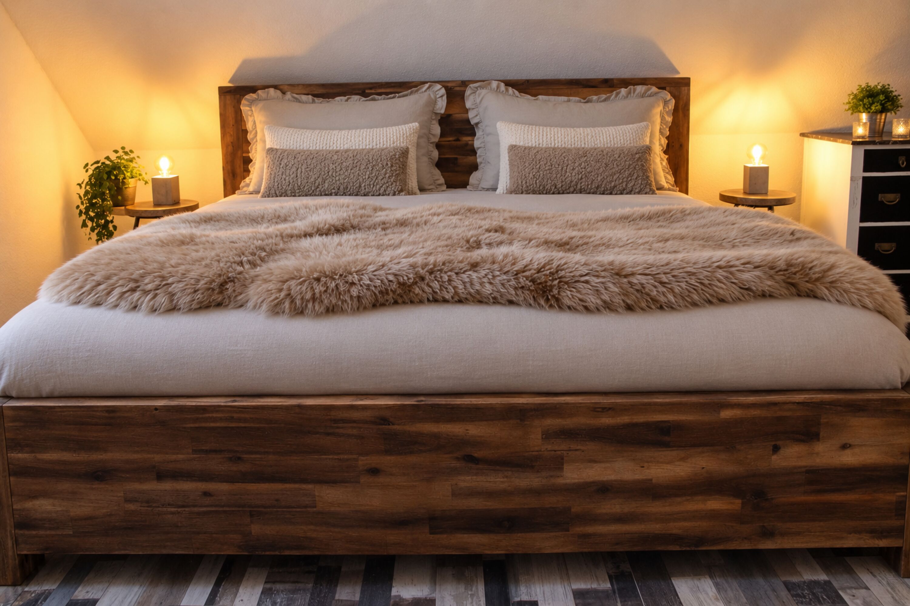 Schlafzimmmer 3 Boxspringmatratzen