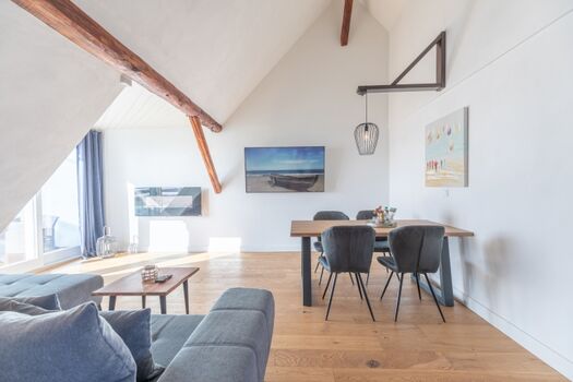 Schleuse twee - Lichtdurchfluteter Wohn und Essbereich  mit atemberaubendem Blick in die Natur 