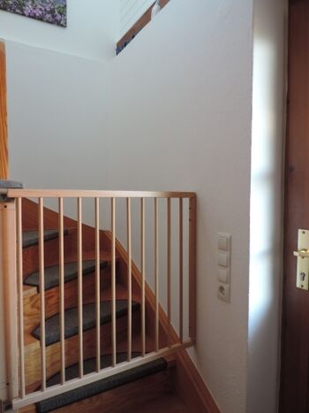 Treppe mit Treppengitter