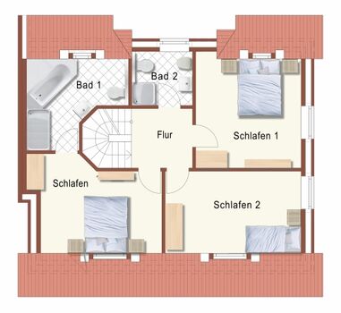 Grundriss Obergeschoss