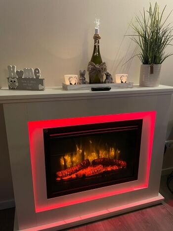 Elektro Kamin im Wohnzimmer