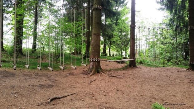 Kletterpark direkt bei der Wohnung