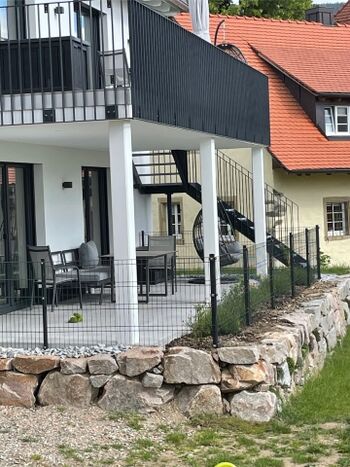 Terasse EG eingezäunt seit Mai '22