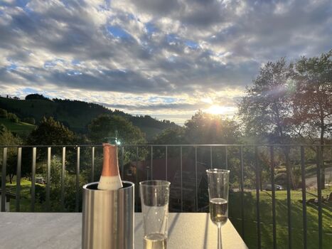 Sonnenuntergang von Terasse