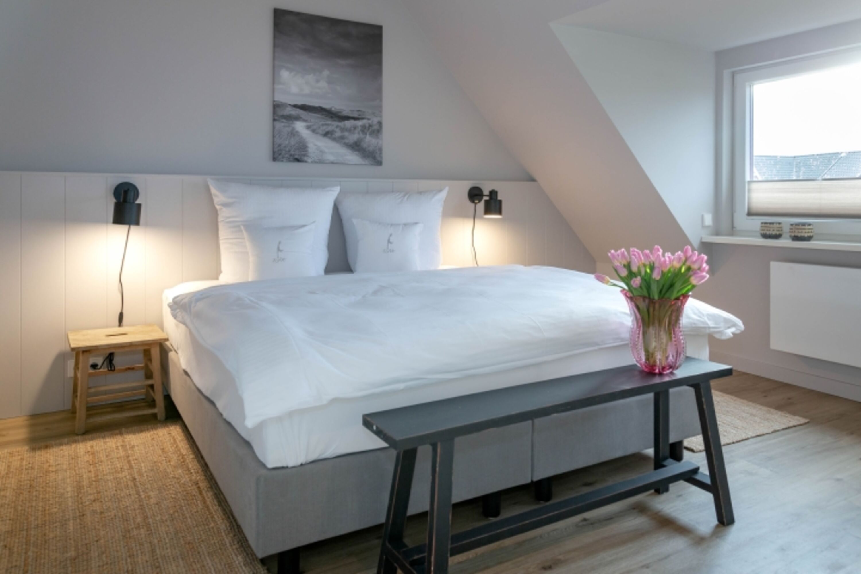 Sclafzimmer im Spitzgiebel
