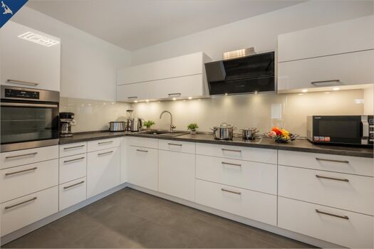 Unsere Küche mit modernsten Geräten ausgestattet