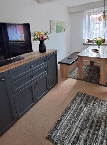 Essbereich im Wohnzimmer