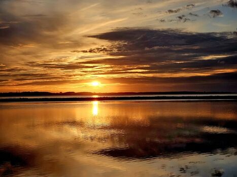 Sonnenuntergang in der Birk