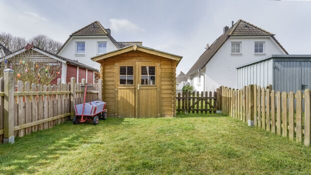 Komplett eingezäunter Garten