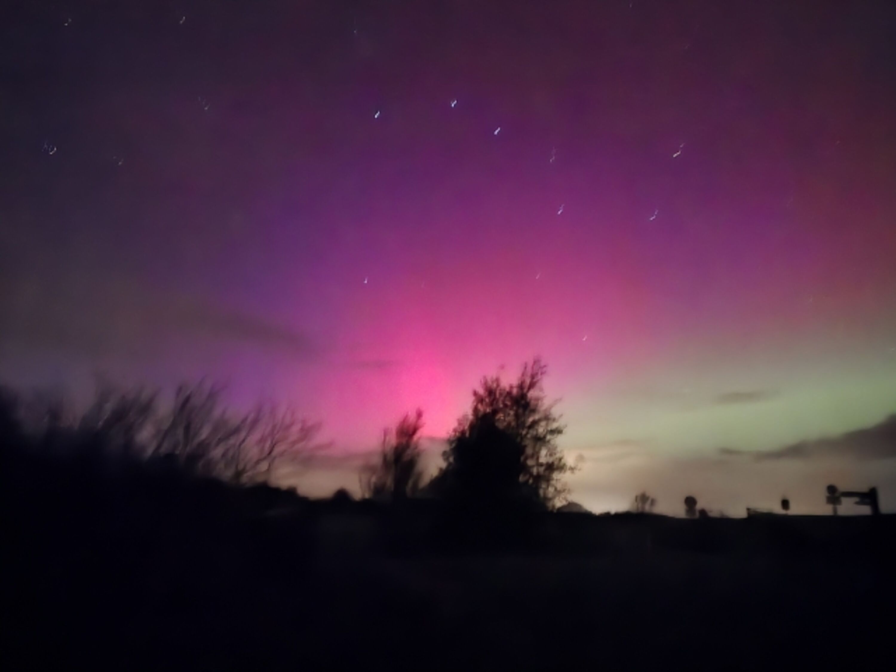 Polarlichter an der Ostsee
