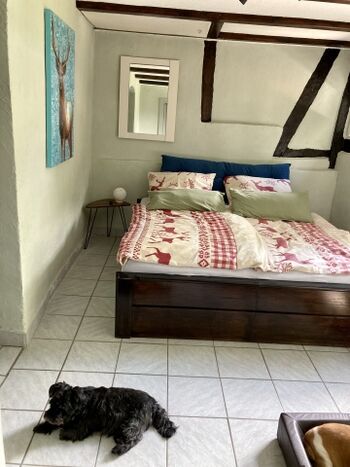 Schlafzimmer mit Doppelbett Erdgeschoss