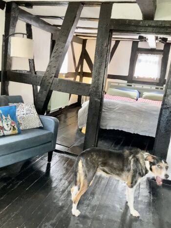 Schlafzimmer mit Doppelbett 1. OG