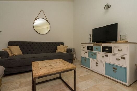 Die Sitzecke mit Digital TV mit vielen deutschen Sendern