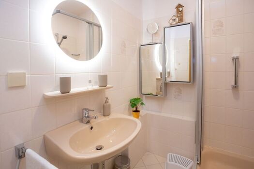 Handseife im Bad ist inklusive