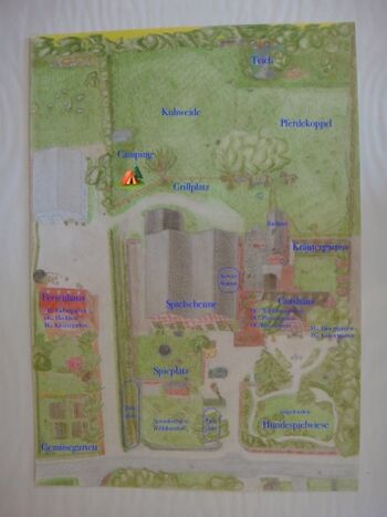 20000qm Hofgelände mit Hundespielwiese