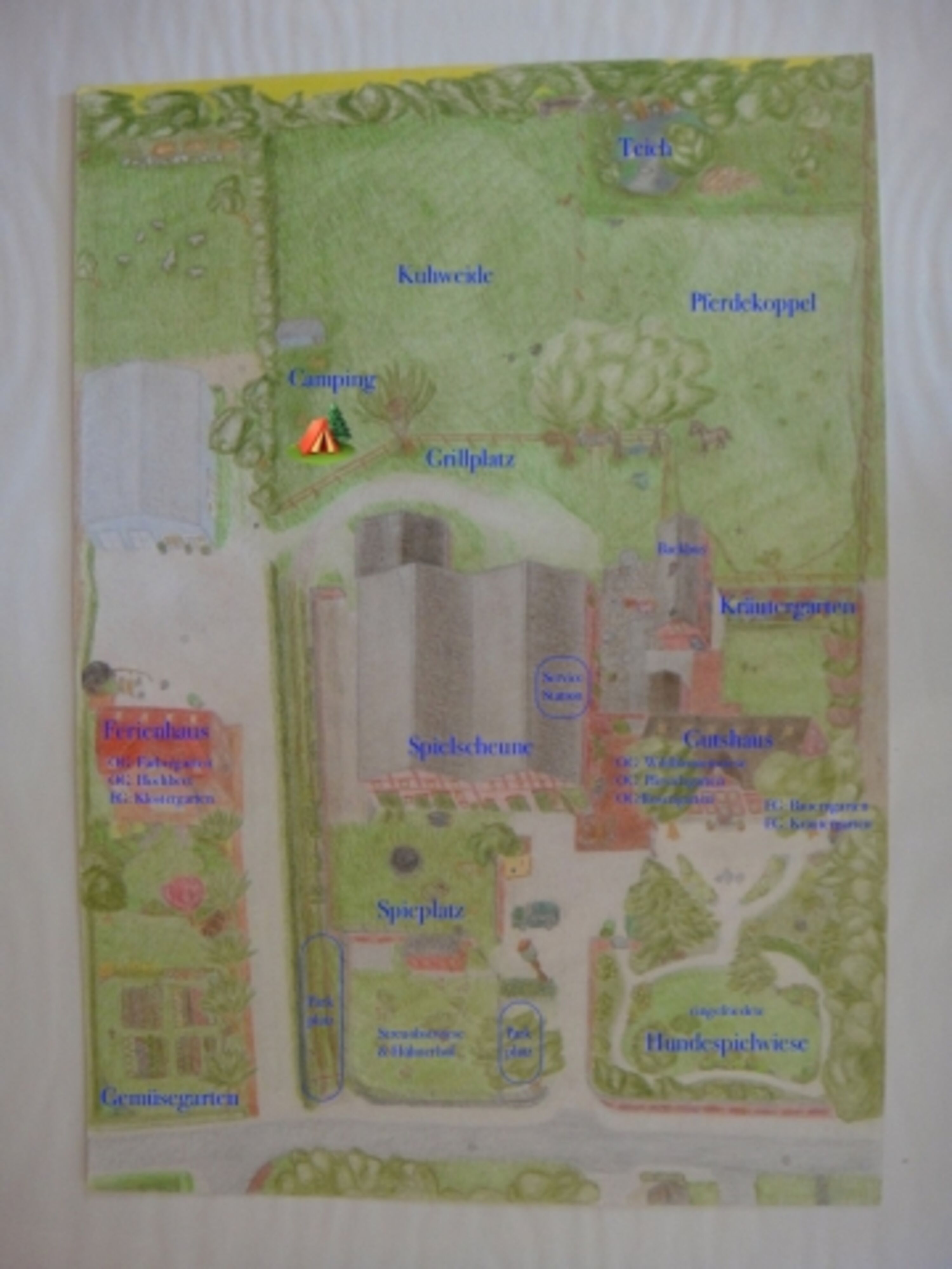 20000qm Hofgelände mit Hundespielwiese