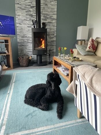 Wenn es mal kälter ist, wird der Kaminofen angemacht