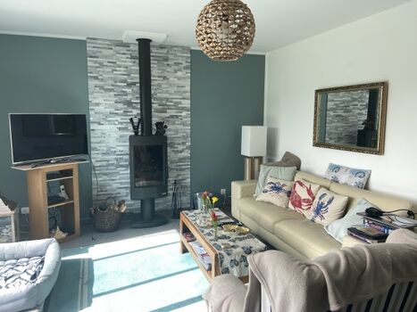 Das sonnige Wohnzimmer 